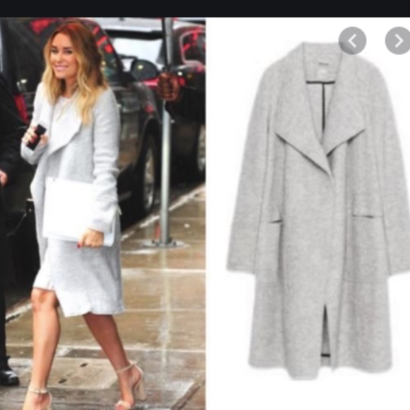 Zara Trafaluc grey wool coat - Picture 4 of 4